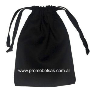 Bolsitas de gabardina de 12x16 color negras por 10 unidades