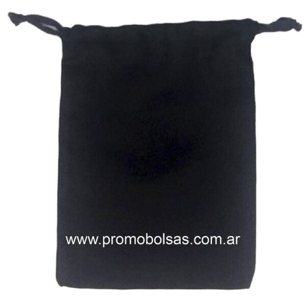 Bolsitas de gabardina de 12x16 color negras por 10 unidades - Imagen 2