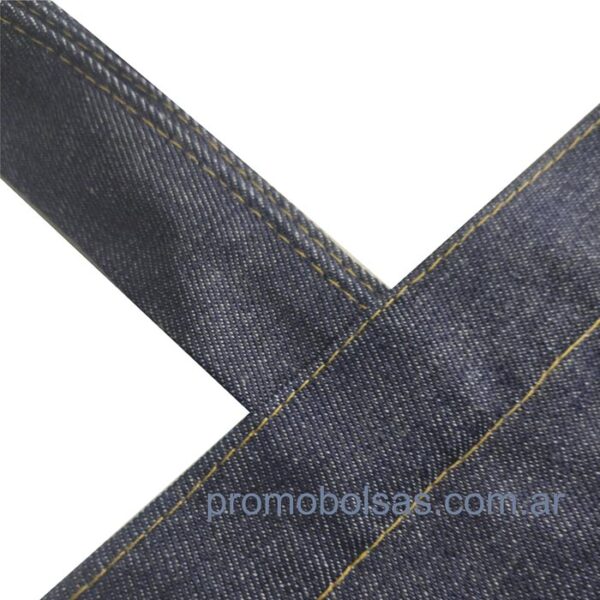Bolsas de Jean con bolsillo interno de 50 de ancho por 40 de altura mas 10 cm de base. - Imagen 4