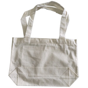 Bolsa de lienzo con bolsillo interior y cierre con velcro