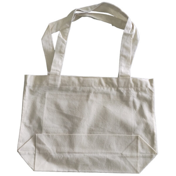 Bolsa de lienzo con bolsillo interior y cierre con velcro